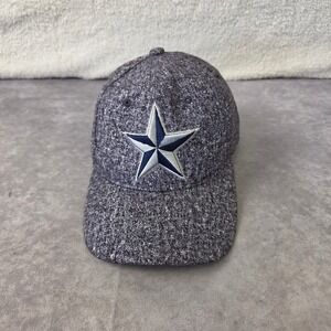 Dallas Cowboys Headlines Hat Grey Heathered Star Logo Adjustable Baseball Cap